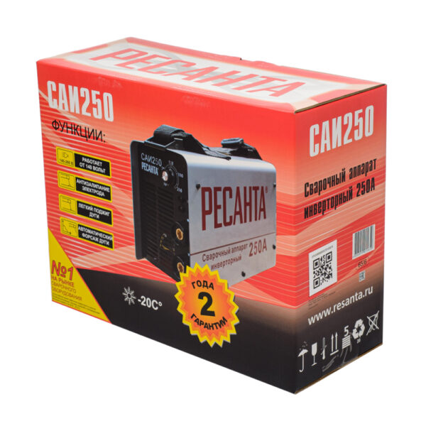 Сварочный аппарат инверторный Ресанта САИ 250 в кейсе