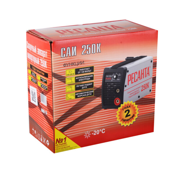 Сварочный аппарат инверторный Ресанта САИ 250К (компакт)