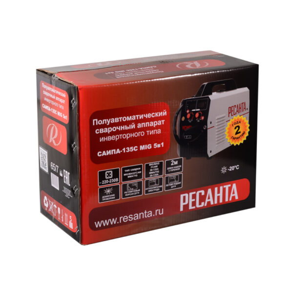 Сварочный полуавтомат Ресанта САИПА-135С MIG