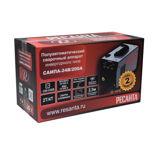 Сварочный полуавтомат Ресанта САИПА-24В/200А (MIG/MAG)