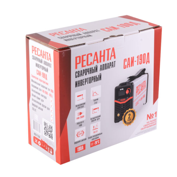 Сварочный аппарат инверторный Ресанта САИ-190Д